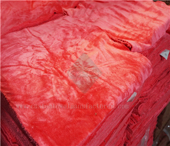 China Bulk Custom Microfiber plush towel set producer Bespoke Red Fast Drying Car Washing Towel Supplier